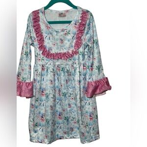 Pete + Lucy‎ Fairy Snowflake Lap Dress NWT Ruffle Sleeve Size 5 Soft Pull Over